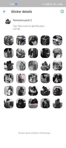 Romantic Stickers for Whatsapp - Love WastickerApp screenshot 2