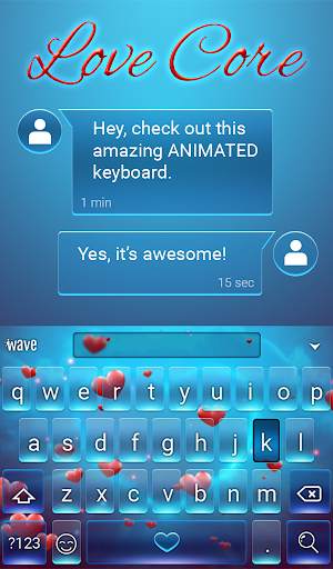 Love Core Animated Keyboard    स्क्रीनशॉट 3