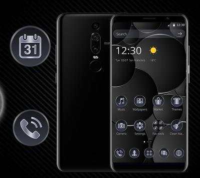 Metal Dark Black Launcher Theme🖤 screenshot 4