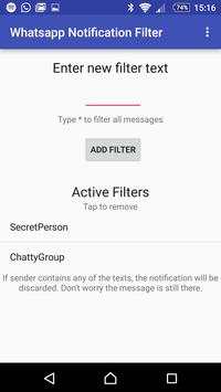 Filter for Whatsapp Notifs screenshot 5