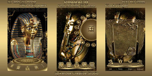 Pharaoh 3D Next Launcher theme screenshot 2