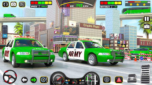 Army Vehicle Chase Car Games screenshot 2