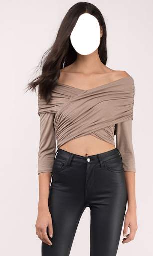 Women Crop Tops Photo Suit screenshot 8