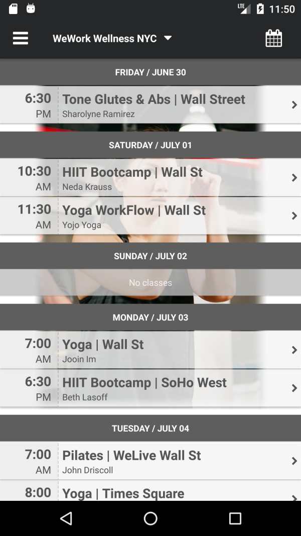 WeWork Wellness screenshot 3