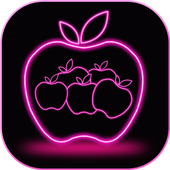 Neon Apple Live Wallpaper icon