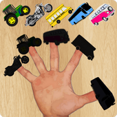 Vehicles Finger Family Puzzle Game icon