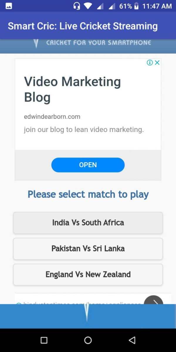 SmartCric : Live Cricket Streaming screenshot 2