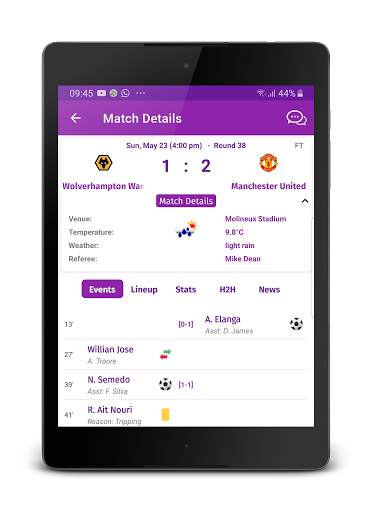 Livescores Plus screenshot 10