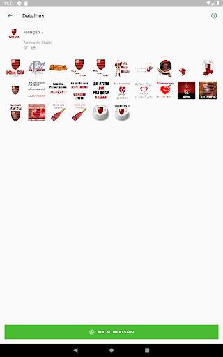 Flamengo Stickers 22 تصوير الشاشة