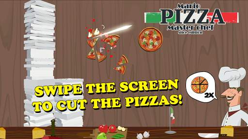 Pizza Mario Slice Chef - Ninja Kitchen Party 1 تصوير الشاشة