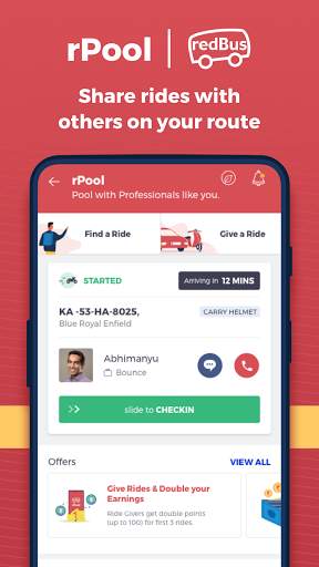 rPool - rideshare by redBus screenshot 5