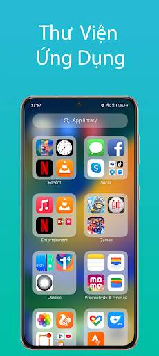 Giao Diện iPhone  iOS Launcher screenshot 6