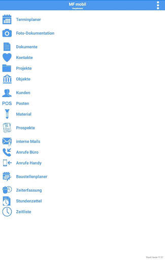 MF mobil screenshot 1