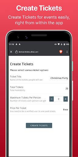 Allcal Tickets   Event Planner screenshot 1