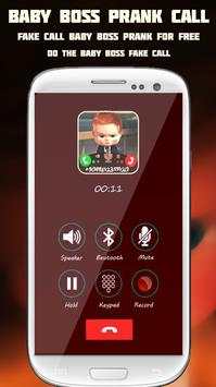 Baby Boss Fake Call screenshot 1