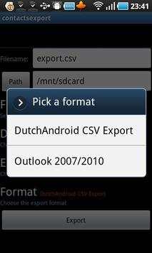 Contacts / SMS /LOG CSV Export screenshot 7