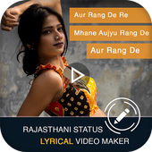 My Photo Rajasthani Lyrical Video Status Maker icon