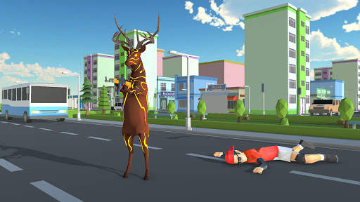Deeer Funny Fighting Simulator - Goat Animal Game screenshot 4