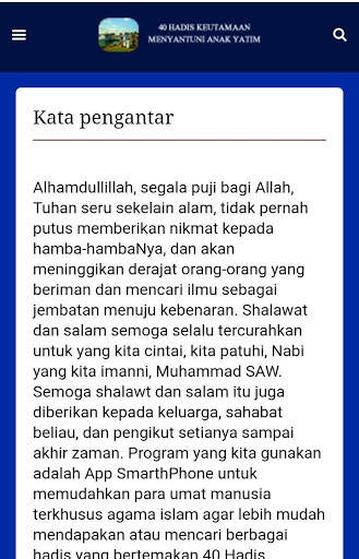 40 Hadis Menyantuni Anak Yatim screenshot 5