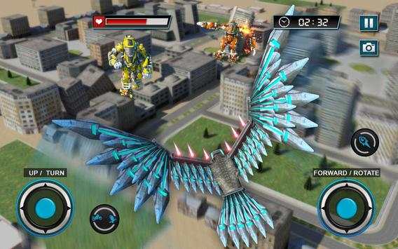 Robot Transforming Wild Eagle Cop Car- Robot Games screenshot 8