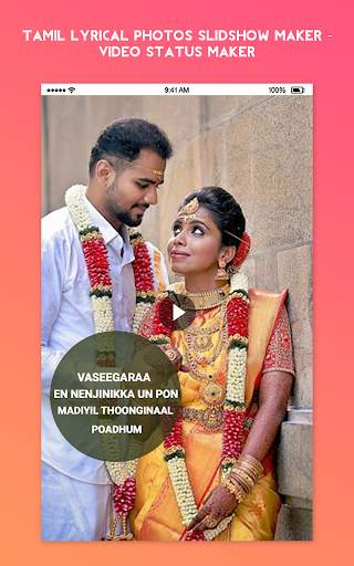 Tamil Lyrical Photos Maker - Video Status Maker screenshot 3