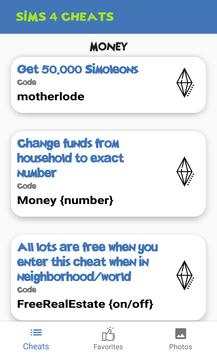 Sims 4 Cheats screenshot 3
