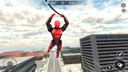 Flying Robot Rope Hero-Army Robot Hero Game screenshot 2
