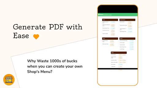 Menu Maker: Create N Edit Shop Catalog, Make  PDF! screenshot 3