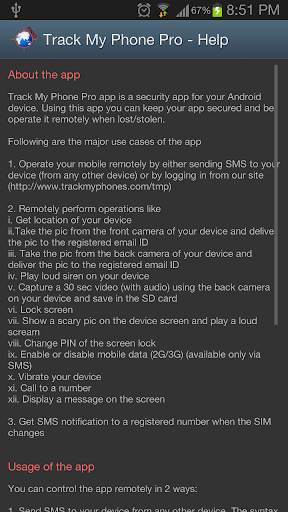 Control/Track My Phone Remotely screenshot 5