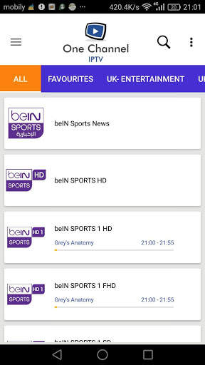 One Channel IPTV स्क्रीनशॉट 5