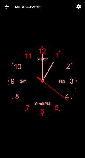 Analog Clock Live Wallpaper - Digital Clock screenshot 1