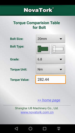 NovaTork Torque Calculator screenshot 3