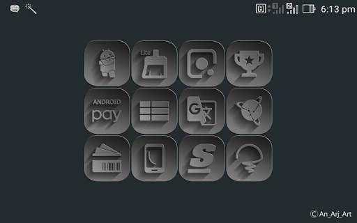 Tha_Black - icon pack screenshot 1