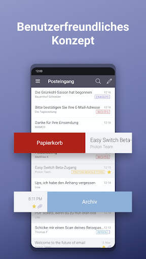 ProtonMail – sichere E-Mails screenshot 2