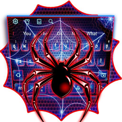 Amazing Neon Spider Keyboard 10001005