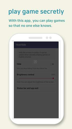 HowHide -Easy Hide Screen, play game secretly screenshot 3