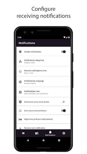 English Words Notifications screenshot 4