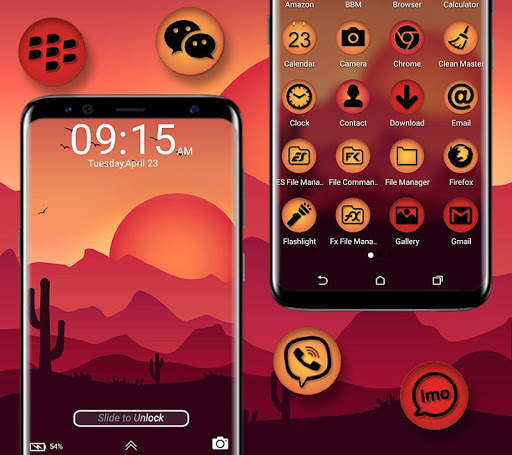 Sunrise Painting Launcher Theme screenshot 4