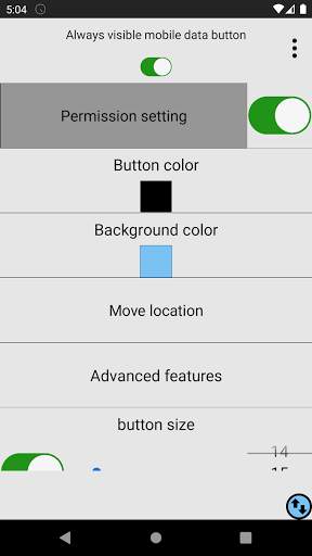 Always visible mobile data screenshot 1