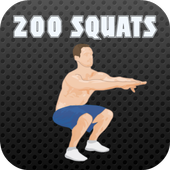 200 Squats: Training Plan icon