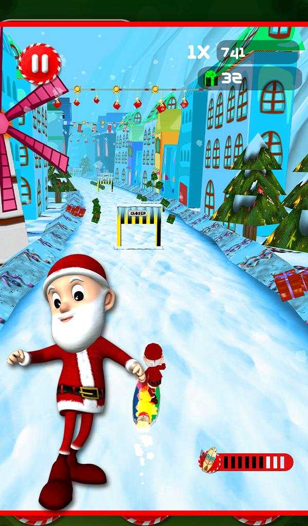 Santa running Dash Adventure скриншот 5