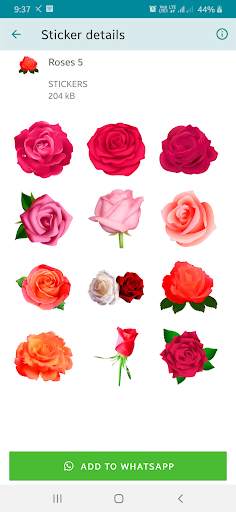 New Romantic Roses Stickers for WhatsApp screenshot 4