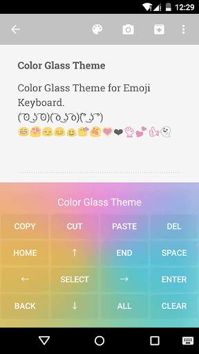 Color Glass Emoji Keyboard screenshot 3