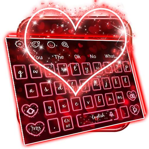 Luminous Heart Keyboard Theme 10001002