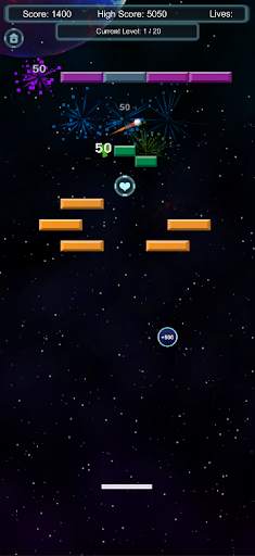Brick Breaker Galaxy screenshot 3