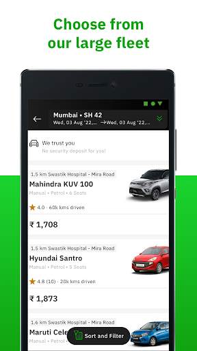 Zoomcar: Rent a Car screenshot 3