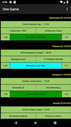 One Game Betting Tips screenshot 7
