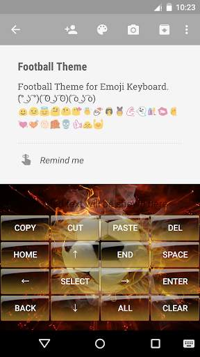 Football emoji keyboard screenshot 3