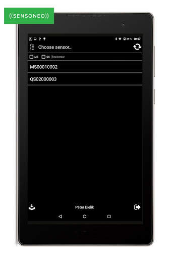 Sensoneo Sensor Configurator App screenshot 1