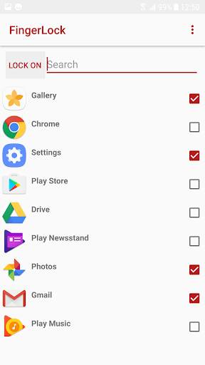 App FingerLock screenshot 3